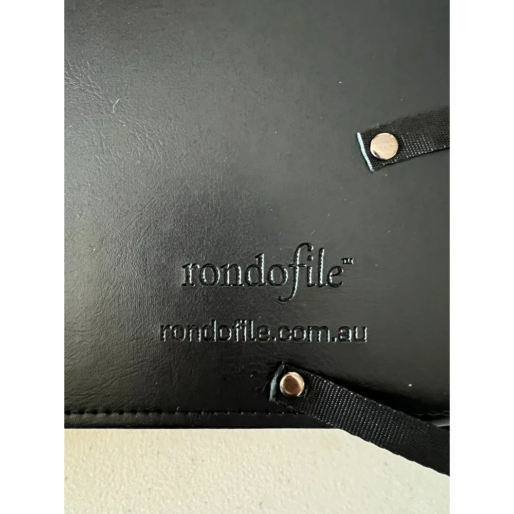 Rondofile Choral Pro Sheet Music Folder Choir Folder Binder Black Elastic Strap